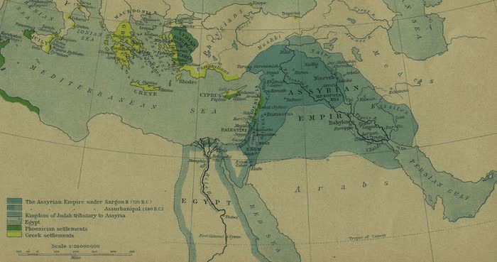 Cyaxares - Assyrian Empire Map (750-625 BCE)